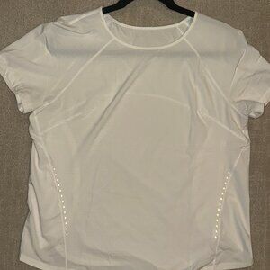 Lululemon Lightweight Stretch Running Short Sleeve Shirt White